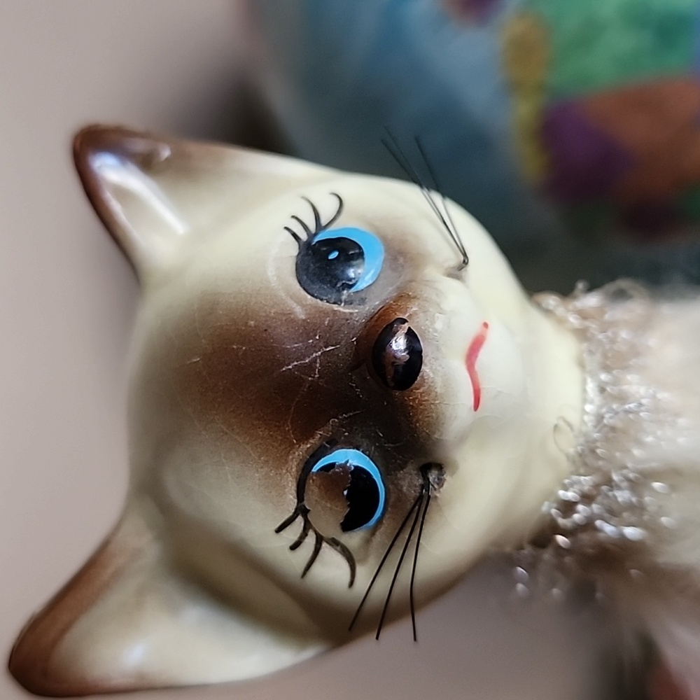 Vintage MCM siamese cat figurine - Picture 13 of 16